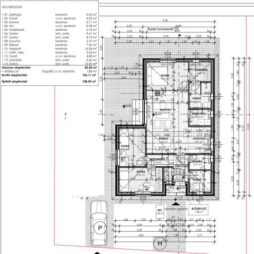 83 m2 nettó LDHTU190130 alaprajz