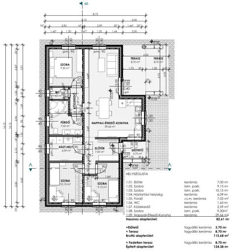83 m2 nettó MZTFU750 alaprajz