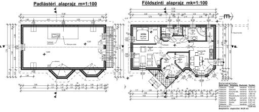 72 m2 nettó ÉÁCSDGY64 alaprajz